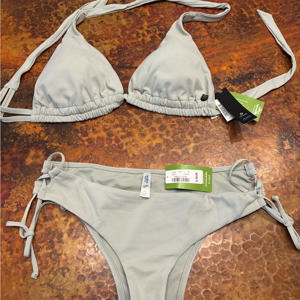 La Vie En Rose Beautiful Mint Green Bikini Set Classic Swimwear New With Tags